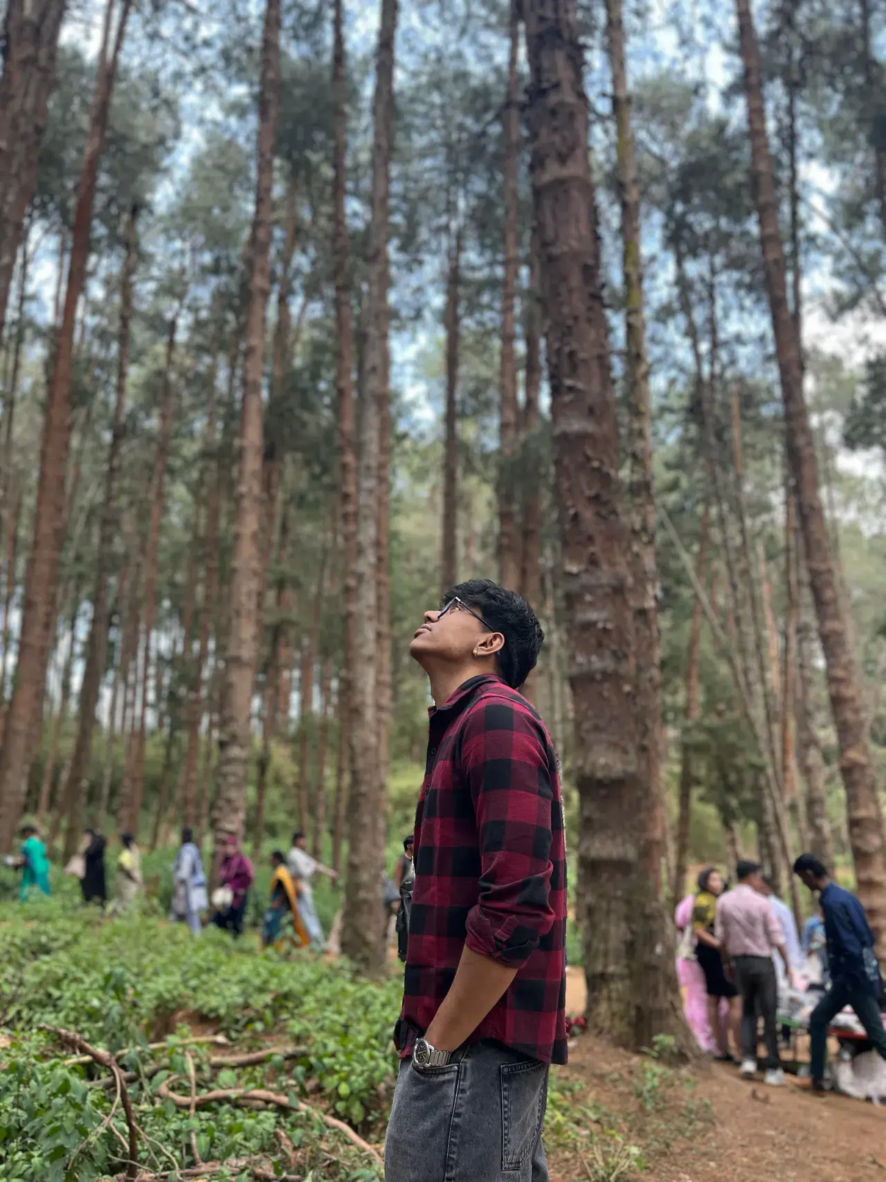 Rushikesh Kate standing in a forest